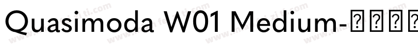 Quasimoda W01 Medium字体转换